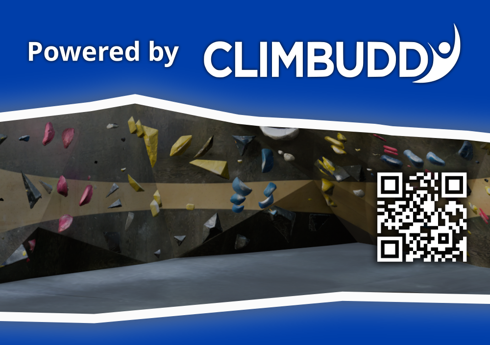 Possible Climbuddy poster design for Crimp.